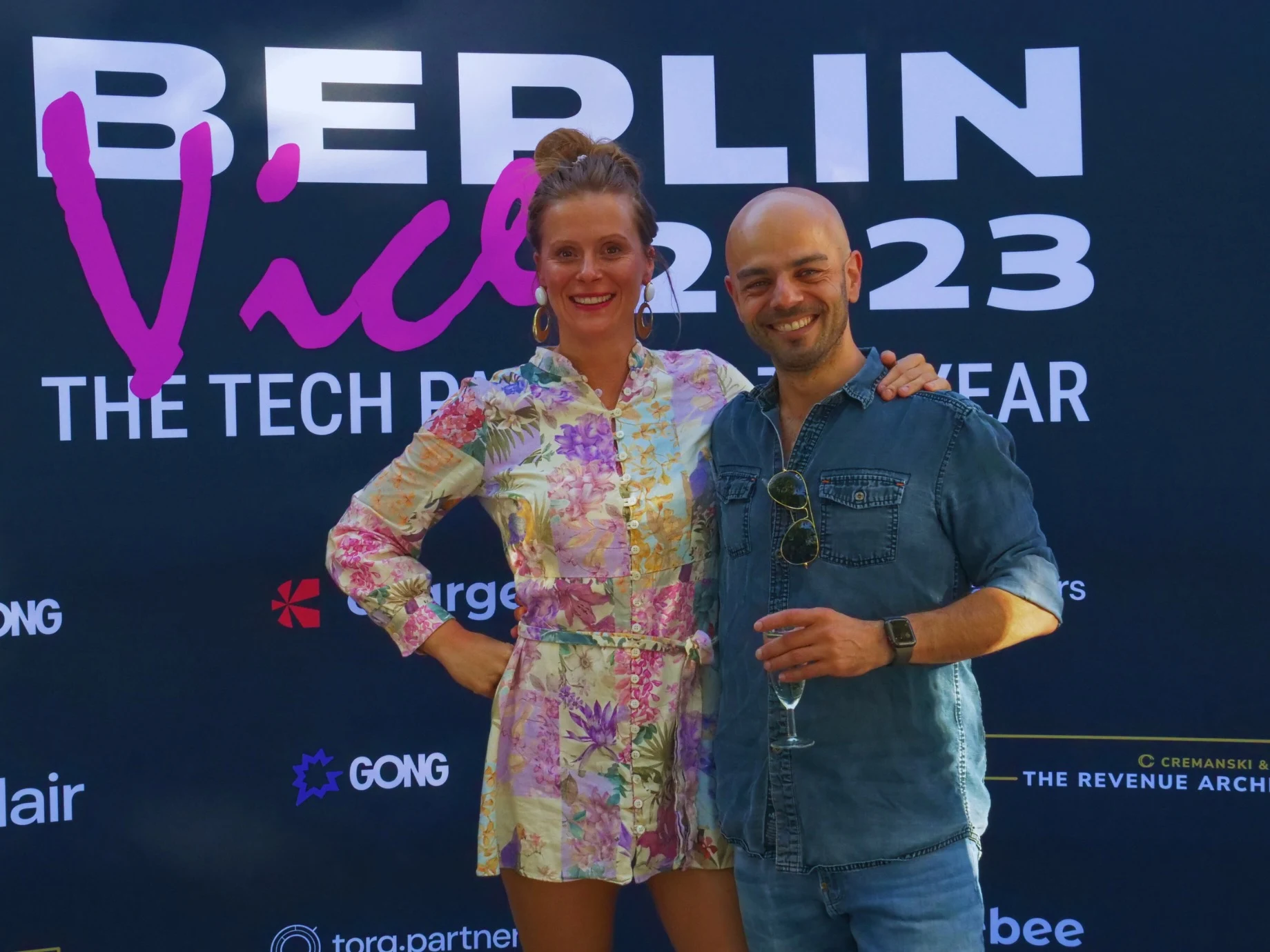 Farina Schurzfeld und Sven Klimpel auf dem Berlin Vice Tech-Event